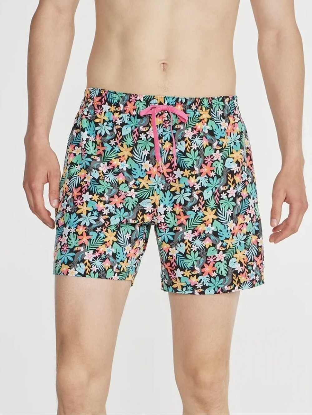 Chubbies Classic SSwim Trunk Mesh Liner Bloomerangs Floral Toucan 5.5" Inseam‎